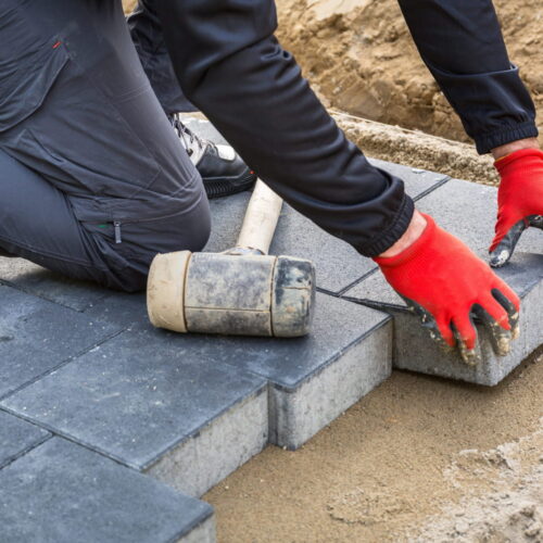 Pose de dalle béton (1 m²)