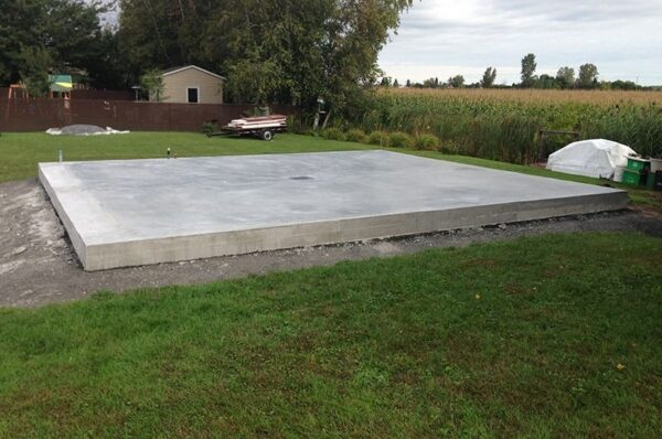 Dalle béton armé (terrasse, plancher bas, abri)